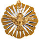 Medalha Crisma alumínio dourado 25 mm s1