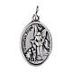 Guardian Angel oval medal, oxidised metal 20mm s1