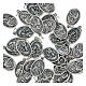 Medaille Madonna von Karmel oval oxidiertes Metall 20 mm s3