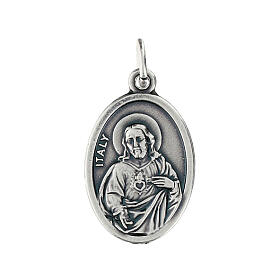 Our Lady of Mount Carmel medal, oxidised metal 20mm