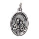 Our Lady of Mount Carmel medal, oxidised metal 20mm s1