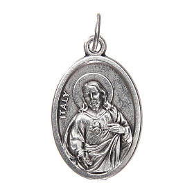 Medaglia Madonna Carmine ovale metallo ossidato 20 mm