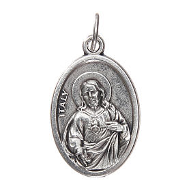 Our Lady of Mount Carmel medal, oxidised metal 20mm