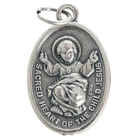Baby Jesus medal, oxidised metal 20mm
