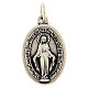 Miraculous Medal oval, in oxidised metal 20mm s5