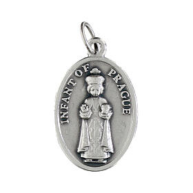 Baby Jesus of Prague, oval medal in metal 20mm