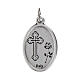 Medalha devocional Santo António oval metal 20 mm s2
