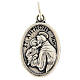 Saint Anthony devotional oval medal in metal 20mm s3