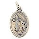 Saint Anthony devotional oval medal in metal 20mm s4