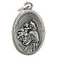 Saint Anthony devotional oval medal in metal 20mm s1