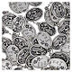Medaglia San Francesco metallo ossidato ovale 20 mm s3