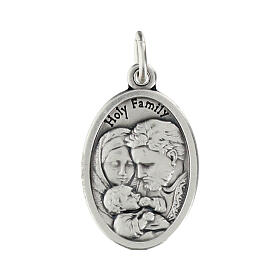 Médaille Sainte Famille ovale métal 20 mm