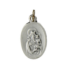 Saint Joseph oval medal in oxidised metal 20mm