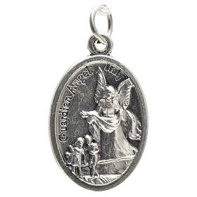 Saint Michael devotional medal in oxidised metal 20mm