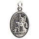 Saint Michael devotional medal in oxidised metal 20mm s2