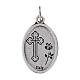 Medaille Heilige Rita oxidiertes Metall 20 mm s2