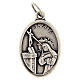 Medalha Santa Rita metal oxidado 20 mm s4