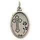 Saint Rita medal in oxidised metal 20mm s5