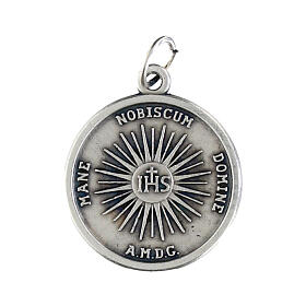Medaille Gesicht Christi rund Silbermetall 16 mm