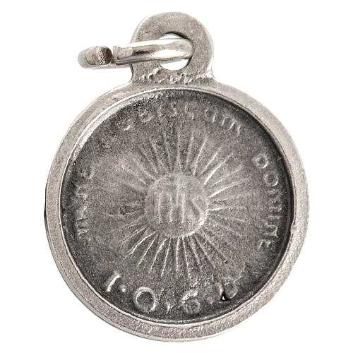 Medaille Gesicht Christi rund Silbermetall 16 mm 2