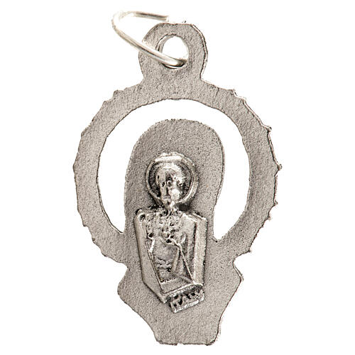 Medaglia Madonna in preghiera metallo 14 mm 2
