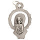 Medaglia Madonna in preghiera metallo 14 mm s2