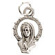 Medal of Our Lady praying, silver metal 17mm s1