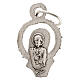 Medaglia Madonna in preghiera metallo argentato 17 mm s2