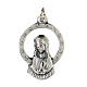 Medal of Our Lady of Lourdes praying, metal 28mm s1