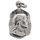 Face of Christ medal in silver metal 19mm s1