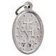 Miraculous Medal in steel and light blue enamel 18mm s2