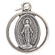 Miraculous Madonna, medal in oxidised steel 20mm s1