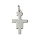 Saint Damien cross pendant, silver metal 2cm s2