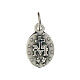 Miraculous Medal, oval shaped in silver metal 12mm s3