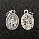 Miraculous Medal, oval shaped in silver metal 12mm s2