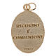 Medaille aus Goldmetall Erinnerung Erste Kommunion s2