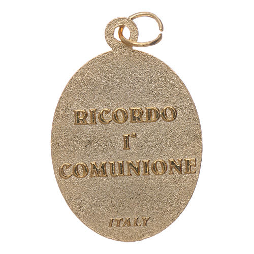 Medalla metal Recuerdo Primera Comunión ITALIANO 2