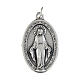 Miraculous Medal, oval in silver metal 30mm s1