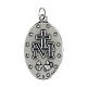 Miraculous Medal, oval in silver metal 30mm s2