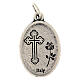 Angel Medal, oval in silver metal H20mm s4
