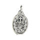 Miraculous Medal, oval in silver metal 17mm s2