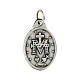 Miraculous Medal, oval in metal and enamel H17mm s3