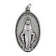 Miraculous Medal, oval in silver metal H40mm s1