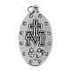 Miraculous Medal, oval in silver metal H40mm s2
