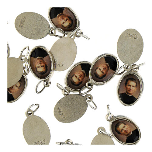 Médaille Don Bosco métal nickelé 1.5 cm 2
