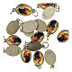 Medaglia Ausiliatrice metallo nichelato resina 1,5x1 cm s2