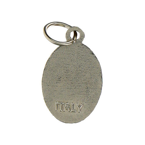 Mary Help of Christians medal in nickel plated metal 1.5x1cm 3