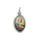 Medalha Sagrado Coração de Maria metal niquelado resina 1,5x1 cm s1