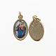 Mary Help of Christians medal in golden metal, resin 1.5x1cm s1