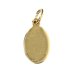 Medalla Jesús Misericordioso metal dorado resina 1,5x1cm